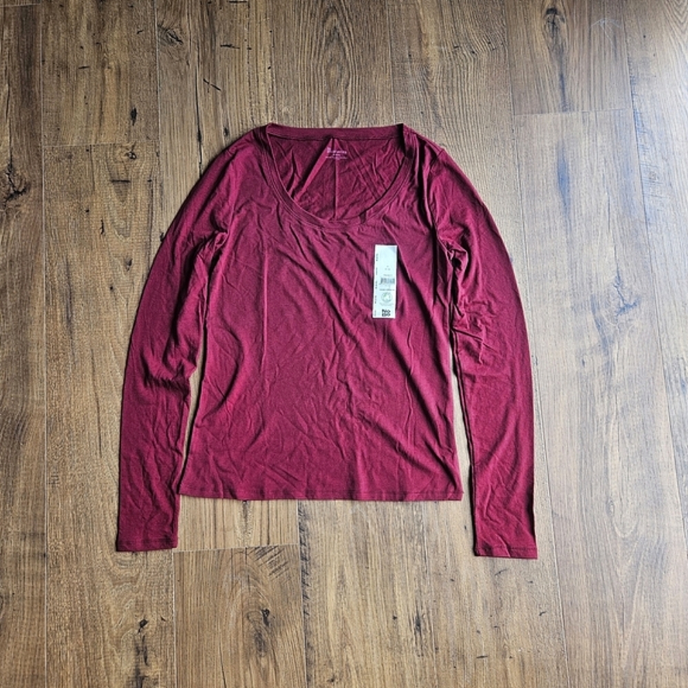 NOBO Burgundy Long Sleeve Blouse